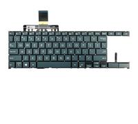 fqparts-cd Replacement Tastiera del Computer Portatile per for ASUS for ZenBook Duo 14 UX482EA UX482EG Nero Versione Americana