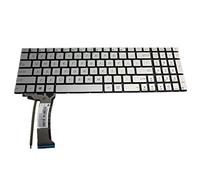 fqparts-cd Replacement Tastiera del Computer Portatile per for ASUS GL551 GL551JK GL551JM GL551JW GL551JX Argento Versione Americana