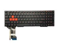 fqparts-cd Replacement Tastiera del Computer Portatile per for ASUS GL553 GL553V GL553VW Nero-Rosso Versione Americana