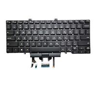 fqparts-cd Replacement Tastiera del Computer Portatile per for dell for Latitude 7300 Nero Versione Inglese