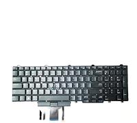 fqparts-cd Replacement Tastiera del Computer Portatile per for dell for Precision 7710 Versione Americana Nero with Backlight