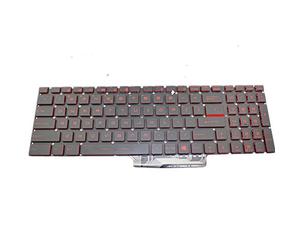 fqparts-cd Replacement Tastiera del Computer Portatile per for MSI GS70 2OD011 2PC443 GS72 GS73VR 6RF013 Nero con keycap Rosso Versione Americana Senza Telaio con retroilluminazione