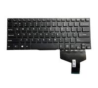 fqparts-cd Replacement Tastiera del Computer Portatile per for Sony SVF13 SVF13N SVF13N1ACXS SVF13N23CXB SVF13N23CXS SVF13N25CLB SVF13N27PXB SVF13N27PXS SVF13N290X Nero Versione Americana