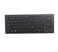 fqparts-cd Replacement Tastiera del Computer Portatile per for Sony SVF14N SVF14N11CXB SVF14N13CBS SVF14N13CLS SVF14N13CXB SVF14N13CXS SVF14N15CBB SVF14N15CDS Nero Versione Americana
