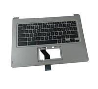 fqparts La Shell Attorno alla Tastiera C Conchiglia Shell & Touchpad & Tastiera for Acer for Chromebook R13 CB5-312T Argento Layout Inglese Americano