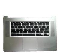 fqparts La Shell Attorno alla Tastiera C Conchiglia Shell & Touchpad & Tastiera for Acer for Chromebook 15 CB515-1H CB515-1HT Argento Layout Inglese Americano
