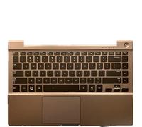 fqparts La Shell Attorno alla Tastiera C Conchiglia Shell & Touchpad & Tastiera for Samsung NP700Z3A NP700Z3B NP700Z3C Oro Layout Inglese Americano