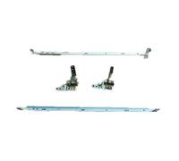 fqparts Replacement Computer Portatile Schermo a Cristalli liquidi Cerniere ASSE per for MSI GX70 Argento