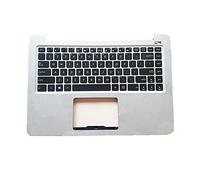 fqparts Replacement La Shell Attorno alla Tastiera C Conchiglia Shell & Tastiera per for ASUS A400 A400UQ A4000 A4D A4G A4Ga A4K A4Ka A4L A4S A4Sp Bianca Layout Inglese Americano