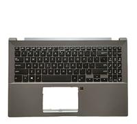 fqparts Replacement La Shell Attorno alla Tastiera C Conchiglia Shell & Tastiera per for ASUS for PRO P3540FA P3540FB Grigio Layout Inglese Americano