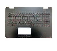 fqparts Replacement La Shell Attorno alla Tastiera C Conchiglia Shell & Tastiera per for ASUS G58 G58J G58JM G58JW G58VW Nero Layout Inglese Americano Layout del Tasto Invio Piccolo