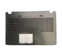 fqparts Replacement La Shell Attorno alla Tastiera C Conchiglia Shell & Tastiera per for ASUS GL552 GL552JX GL552VX GL552VL GL552VW Grigio Layout Inglese Americano Layout del Tasto Invio Piccolo