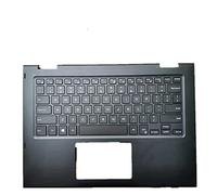 fqparts Replacement La Shell Attorno alla Tastiera C Conchiglia Shell & Tastiera per for dell for Latitude 3390 Nero Layout Inglese Americano 0XVH3H