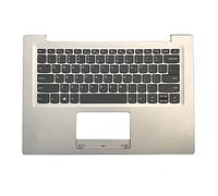 fqparts Replacement La Shell Attorno alla Tastiera C Conchiglia Shell & Tastiera per for Lenovo ideapad S130-14IGM Color Argento Layout Inglese Americano