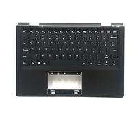 fqparts Replacement La Shell Attorno alla Tastiera C Conchiglia Shell & Tastiera per for Lenovo ideapad Yoga 310-11IGM Color Nero Layout Inglese Americano