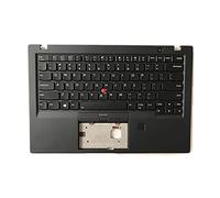 fqparts Replacement La Shell Attorno alla Tastiera C Conchiglia Shell & Tastiera per for Lenovo ThinkPad X1 Carbon 5th Gen Color Nero Layout Inglese Americano Year 2017