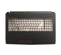 fqparts Replacement La Shell Attorno alla Tastiera C Conchiglia Shell & Touchpad per for MSI for GV63 8SE (MS-16P7) Nero
