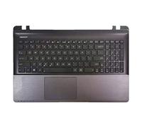 fqparts Replacement La Shell Attorno alla Tastiera C Conchiglia Shell & Touchpad & Tastiera per for ASUS U57 U57A U57DE U57DR U57N U57VD U57VJ U57VM Nero