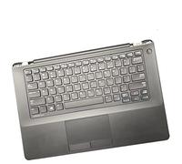 fqparts Replacement La Shell Attorno alla Tastiera C Conchiglia Shell & Touchpad & Tastiera per for dell for Latitude E5470 Nero Layout Inglese Americano