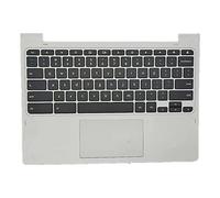 fqparts Replacement La Shell Attorno alla Tastiera C Conchiglia Shell & Touchpad & Tastiera per for Lenovo Chromebook C330 Color Bianca Layout Inglese Americano