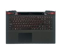 fqparts Replacement La Shell Attorno alla Tastiera C Conchiglia Shell & Touchpad & Tastiera per for Lenovo Y70-70 Color Nero Layout Inglese Americano