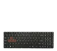 fqparts Replacement Tastiera del Computer Portatile per for Acer for Predator PT315-51 Nero Layout Inglese Americano