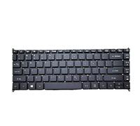 fqparts Replacement Tastiera del Computer Portatile per for Acer for TravelMate P214-52 P214-52G Nero Layout Inglese Americano