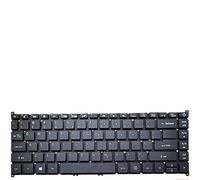 fqparts Replacement Tastiera del Computer Portatile per for Acer for TravelMate P50-51 Nero Layout Inglese Americano