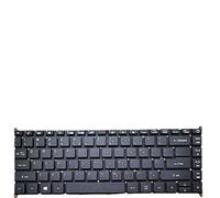 fqparts Replacement Tastiera del Computer Portatile per for Acer for TravelMate TMP214-53 TMP214-53G Nero Layout Inglese Americano