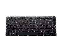 fqparts Replacement Tastiera del Computer Portatile per for Acer for TravelMate X349-G2-M Nero Layout Inglese Americano