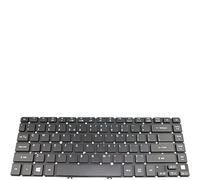 fqparts Replacement Tastiera del Computer Portatile per for Acer for TravelMate X45-51 Nero Layout Inglese Americano