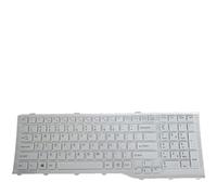 fqparts Replacement Tastiera del Computer Portatile per for Fujitsu Lifebook A555 Versione Americana Bianca