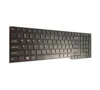 fqparts Replacement Tastiera del Computer Portatile per for Fujitsu Lifebook E756 Versione Americana Nero