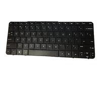 fqparts Replacement Tastiera del Computer Portatile per for HP Compaq Mini 110-3000 110-3001sg 110-3002sg 110-3100sg 110-3700sg 110-3700sg 110-3800 110-3012ez Nero Layout Inglese Americano