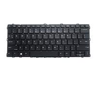fqparts Replacement Tastiera del Computer Portatile per for HP EliteBook Folio 1020 G1 Nero Layout Inglese Americano