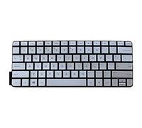 fqparts Replacement Tastiera del Computer Portatile per for HP Spectre 13 x2 PRO 13-h200 x2 Argento Layout Inglese Americano