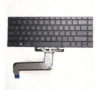 fqparts Replacement Tastiera del Computer Portatile per for HP Spectre Folio 13-ak0000 13-ak0700 Nero Layout Inglese Americano
