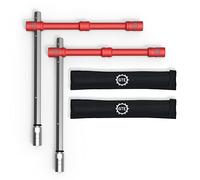 FQQF GTE TOOLS - LugStrong 26" Universal Compact Lug Wrench Set, Super-Strong Tire Iron & Lug Nut Remover - 2x more torque! Never Get Stuck on the road again! 2-PACK