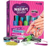 FQQF Pretty Me Studio Nail Decor per ragazze - Kit di smalti per unghie per bambine dai 7 ai 12 anni - Idee regalo per ragazze - Set regalo per unghie ragazze - Cose geni multicolore