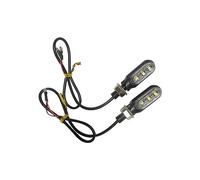 FQQKMA indicatore Indicatori Di Direzione A 3 LED Per Moto, 2 | Indicatori Di Direzione A 3 LED Per Moto, 2 Pezzi, Lampada Direzionale Che Scorre Ambra, Intermittenti Per Moto