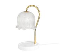 FQRDKT Candle Warmer Lamp per Sciogliere Cera Senza Fiamma Lampada Notturna Dimmerabile Base Marmo Stabile E Struttura in Metallo Elettroplaccato a