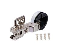 FQRDKT Cerniera per Ante in Vetro, Foro Da 35 Mm, Design, Curva centrale