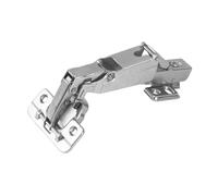 FQRDKT Cerniera Pieghevole a 165 Gradi per Ante di Armadietti Da Cucina, Silenziosa, Facile Da Installare, Base Rinforzata, Chiusura Ammortizzata, Cerniera a mezza sovrapposizione