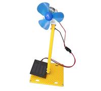 FQRDKT Mini Generatore Eolico Kit Motore Turbina Orizzontale Modello Miniatura Assemblaggio Fai da Te in Plastica Funzione Educativa Adatto per Esperi, Multicolore, G