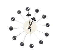 FQRDKT Orologio da Parete Moderno a Forma di Globo in Legno per Lo Stile della Casa, Palla Nera