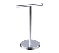 FQRDKT Portasciugamani Da Appoggio, Accessori, Espositore per Doppio Asciugamano, Portasciugamani in Acciaio Inox per Bagno, Piano D'appoggio, Mobiletto, B