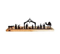 FQRDKT Presepe in Metallo, Regali Cattolici, Piccole Statuette per La Decorazione della Cappella della Casa, del Soggiorno