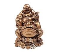 FQRDKT Statua Del Buddha Sorridente per La Decorazione Da Tavolo, Bronzi