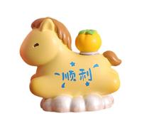 FQRDKT Statuetta decorativa in resina a forma di cavallo, per tavolo, parte di una collezione di animali, questa statua di cavallo è anche ideale, C