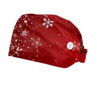 FQURFHY 2 Pezzi，scaldacapelli da Chirurgo per Donne，Cuffia chirurgica da Uomo，Cuffie chirurgiche per Uomini,per Lo Chef,Neve di Natale